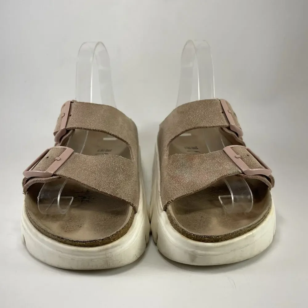 Papillio By Birkenstock Arizona Pink Platform Sandals Womens Size 38, US 7-7.5